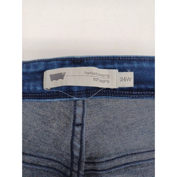 Womens Levi’s 512 Perfectly Shaping Skinny Leg Stretchy Denim Jeans 24W - Picture 4 of 6